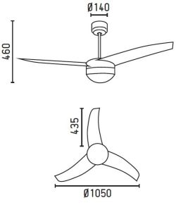 FARO  Ventilador De Techo Gris Con Luz Easy es un producto que se ofrecen al mejor precio