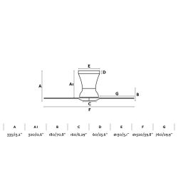 2 Blade Ceiling Fan Without Light Lama