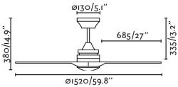 Ceiling Fan With Led Light And Remote