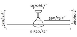 FARO  Ceiling Fan With Dc Motor es un producto que se ofrecen al mejor precio