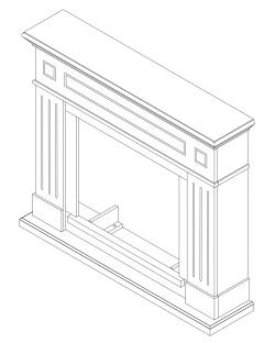 Wenge Fireplace Cladding