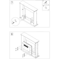 Wooden Fireplace Cladding Color Oak