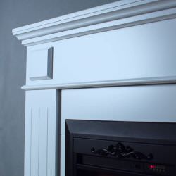 Classic Led fireplace Helios White