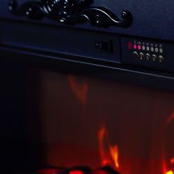 Classic Led fireplace Helios White