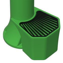 kit de fuente verde con cubo