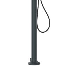 Ducha Led De Aluminio Gris Con Teleducha