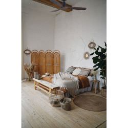 Ventilateur en bois massif avec pales