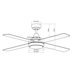 Chandelier with ceiling fan