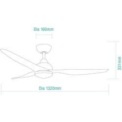 MARTEC  Avoca Dc Bianco 1320mm Wifi 15w Cct Led è un prodotto in offerta al miglior prezzo online