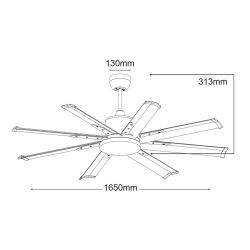 Ventilatore Mini Albatross DC Bianco