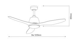 MARTEC  LED Matte White Ceiling Fan is a product on offer at the best price