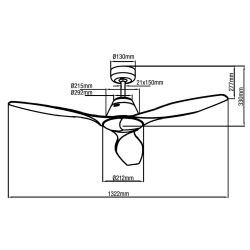 Ventilatore bianco per tutte le stagioni