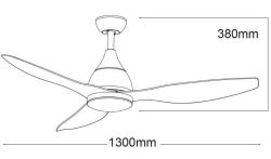 MARTEC  Black and brown ceiling fan is a product on offer at the best price