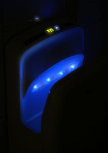 Electric hand dryer with air blade White