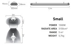 Riscaldatore a Raggi Infrarossi 1500w