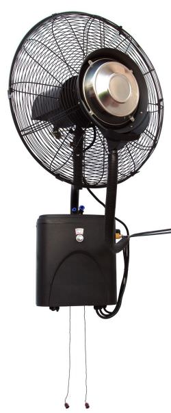 Wall mounted nebulizer fan