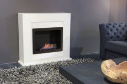 Fireplace Surround Adra white MDF wood