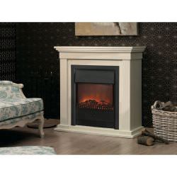 Electric fireplace with frame