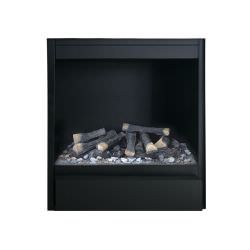 Stone frame electric fireplace