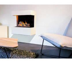 Frame for Wall Fireplace White MDF wood