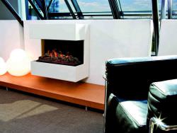 Frame for Wall Fireplace White MDF wood