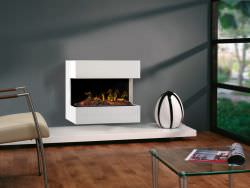 Frame for Wall Fireplace White MDF wood