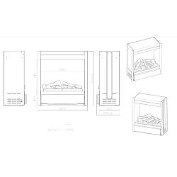 Complete Fireplace With Classic Frame