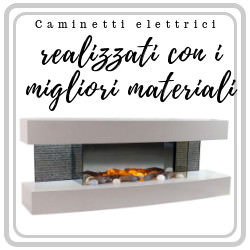 Caminetto elettrici realizzati con materiali buoni