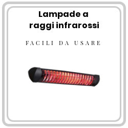 Hai una stanza al aperto e non sai come riscaldarla ? Compra ora un riscaldatore  a raggi infrarossi Abbiamo diverse tipologie di lampade infrarossi e