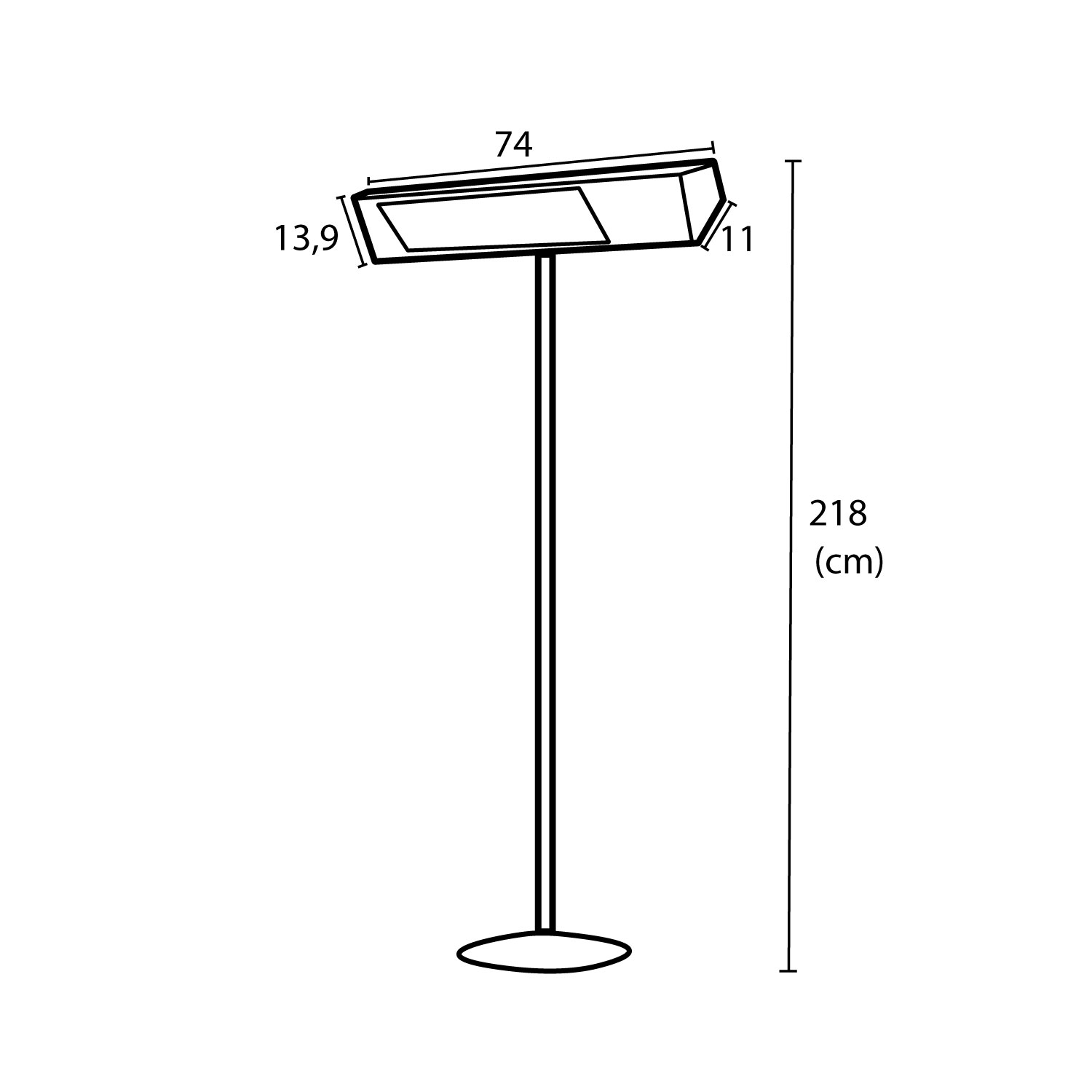 Outdoor Wifi Infrared Heater With Pole