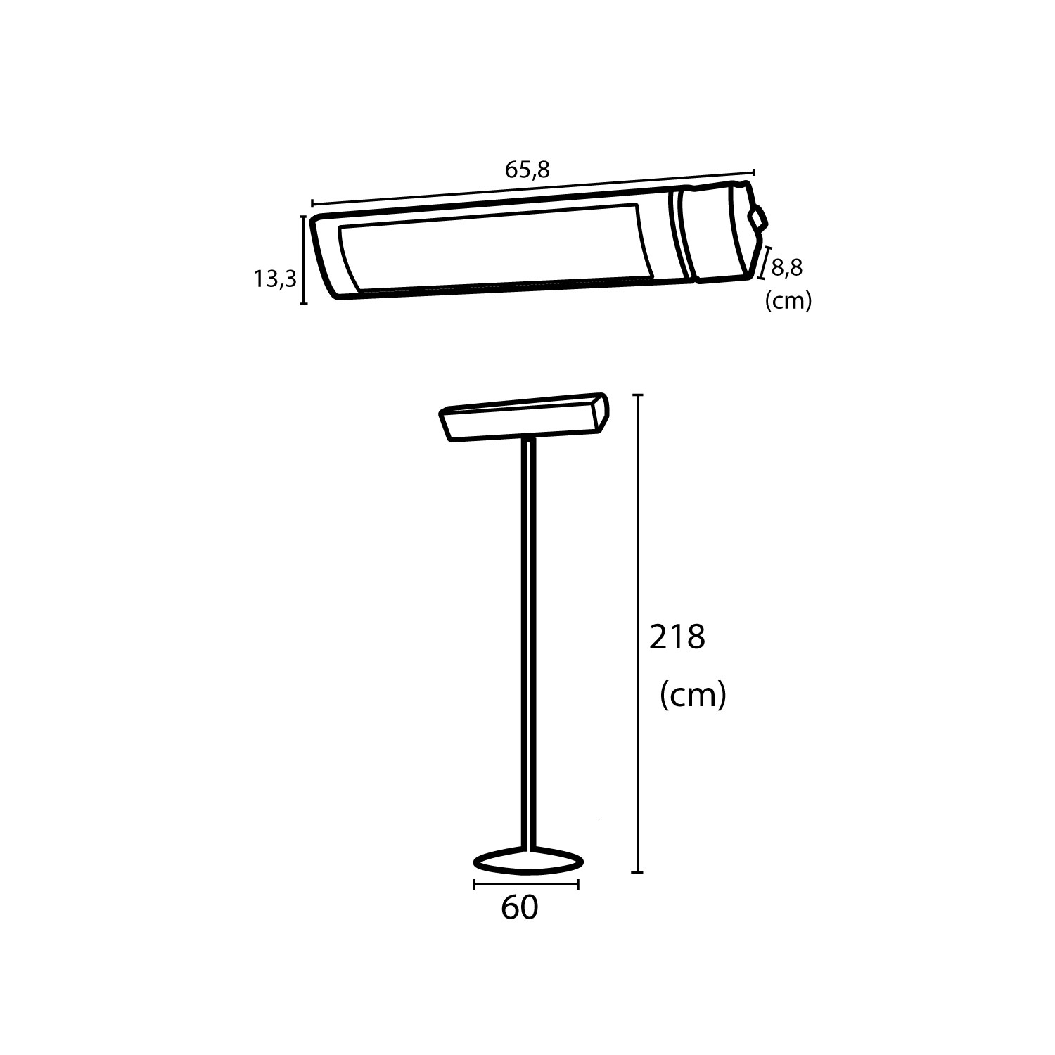 Infrared Lamp With Pole