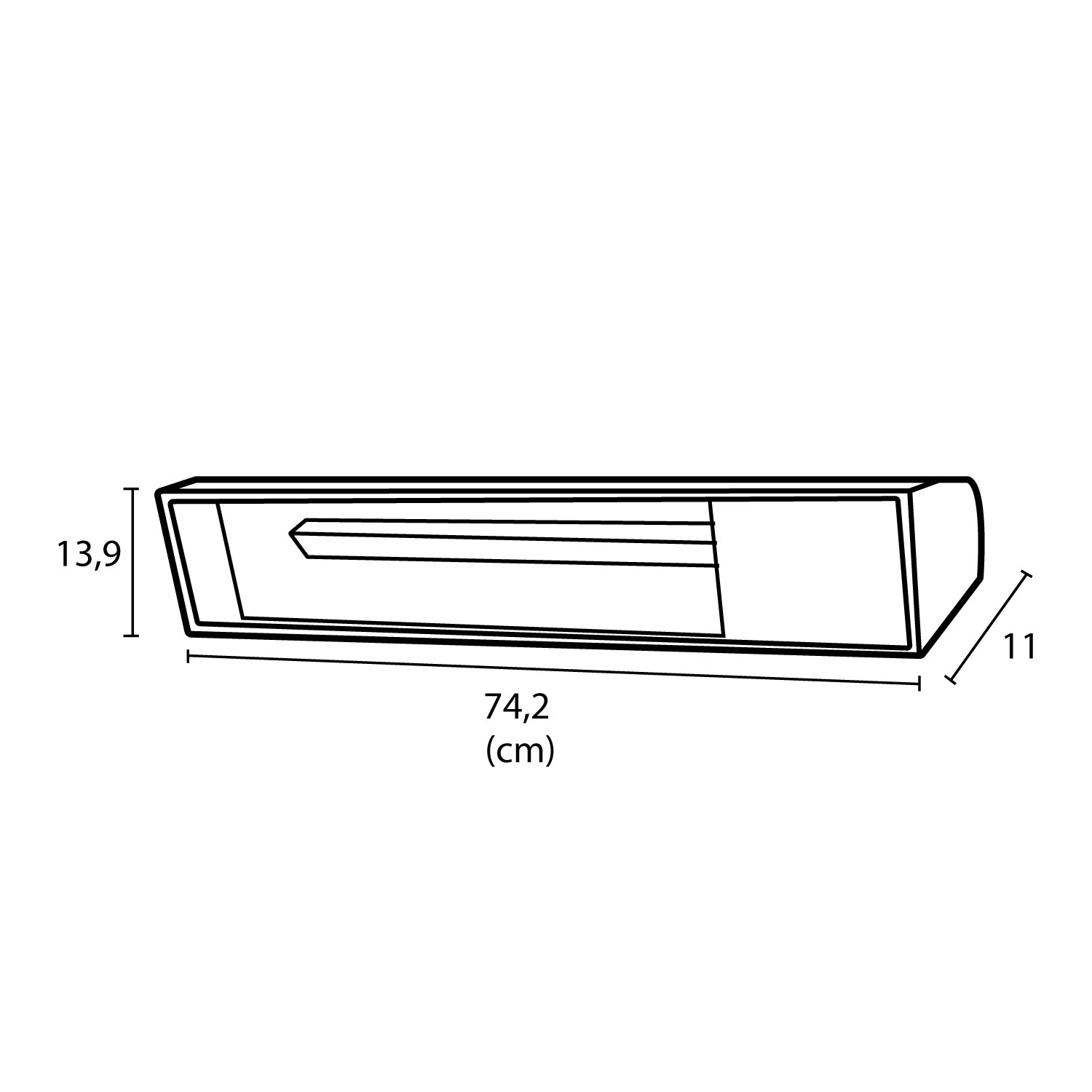 Infrared Heater Wifi Black Glass