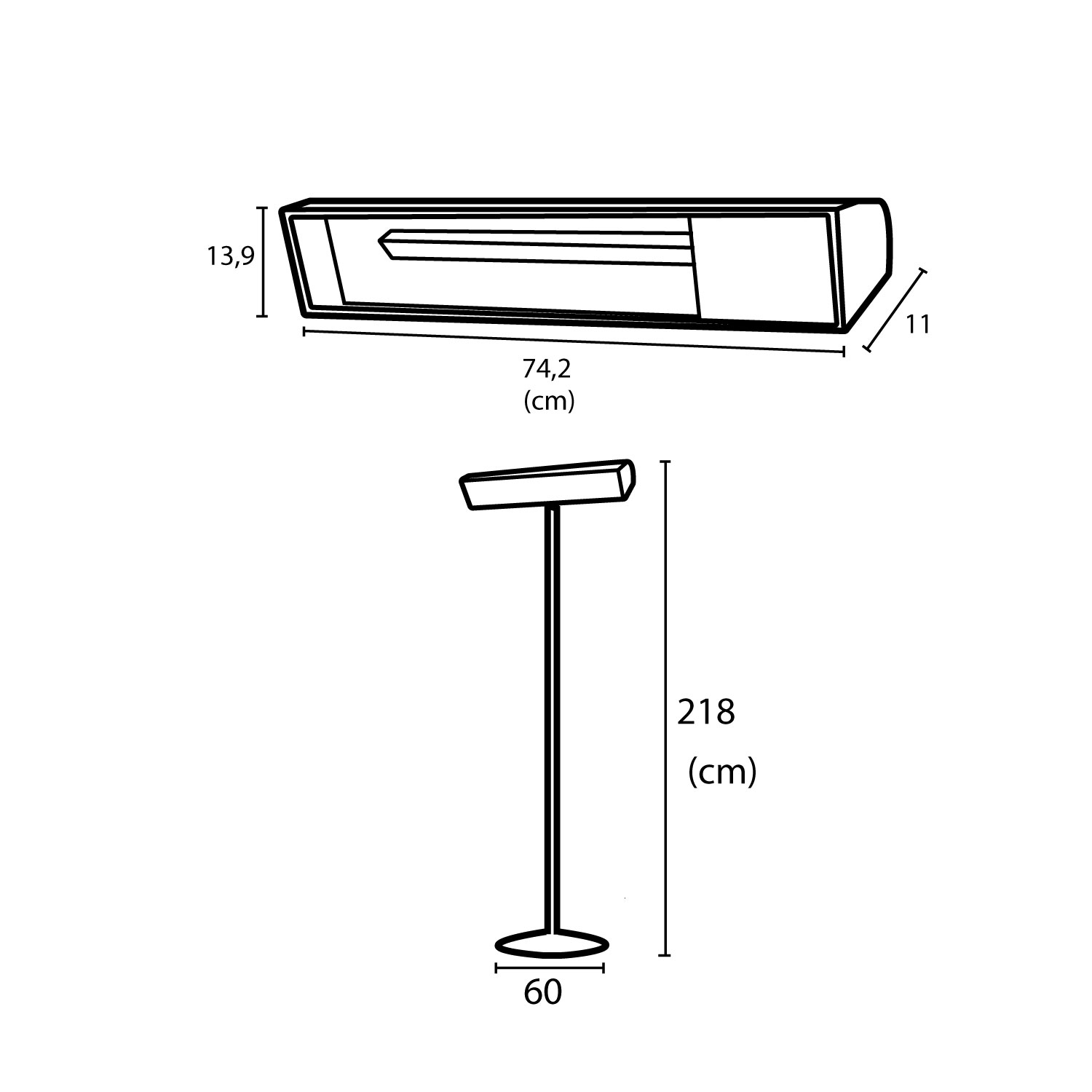 Outdoor Heizung Mit Standfuss