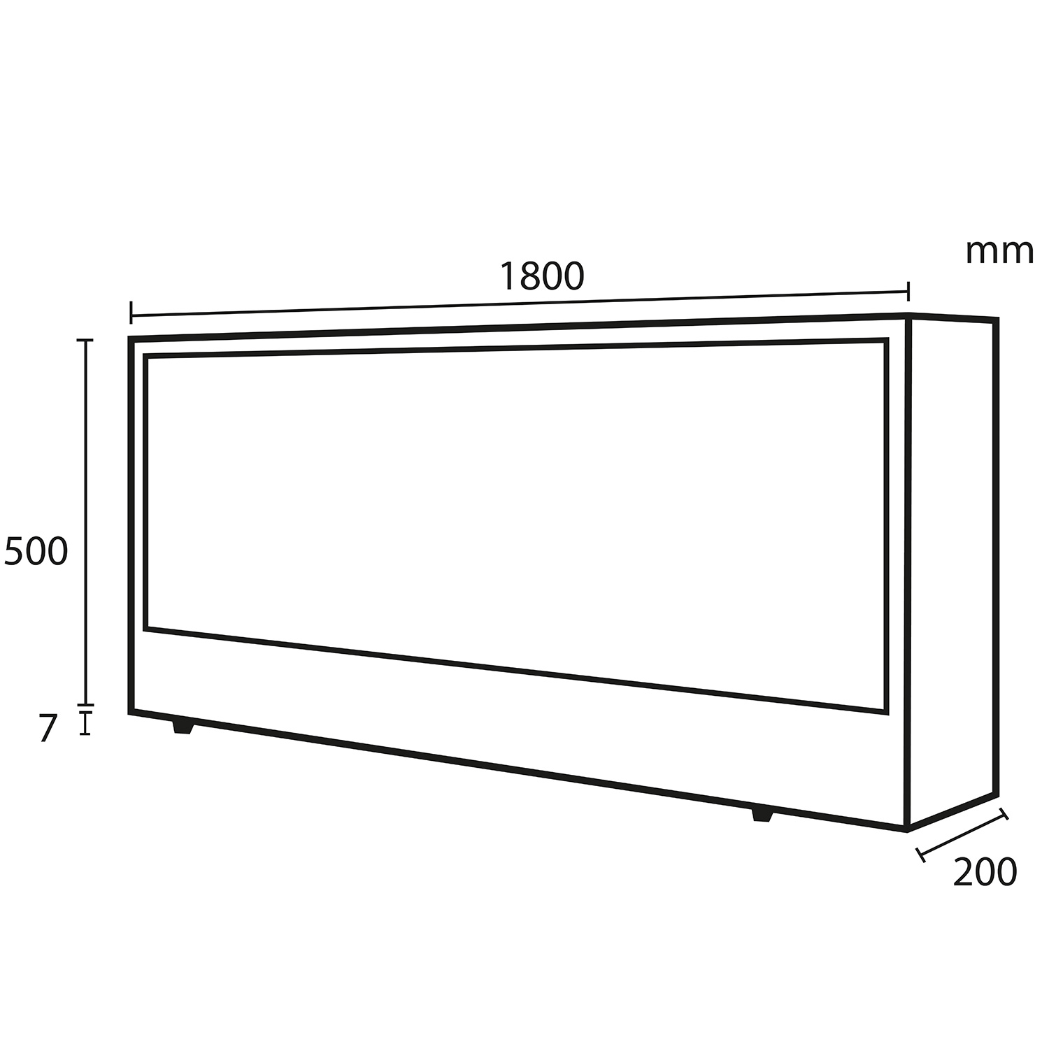 Amiata Builtin Electric Fireplace