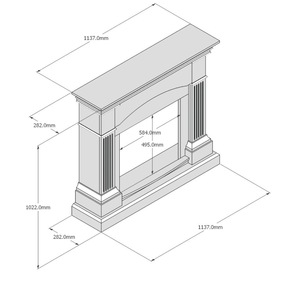 Floor Standing Fireplace