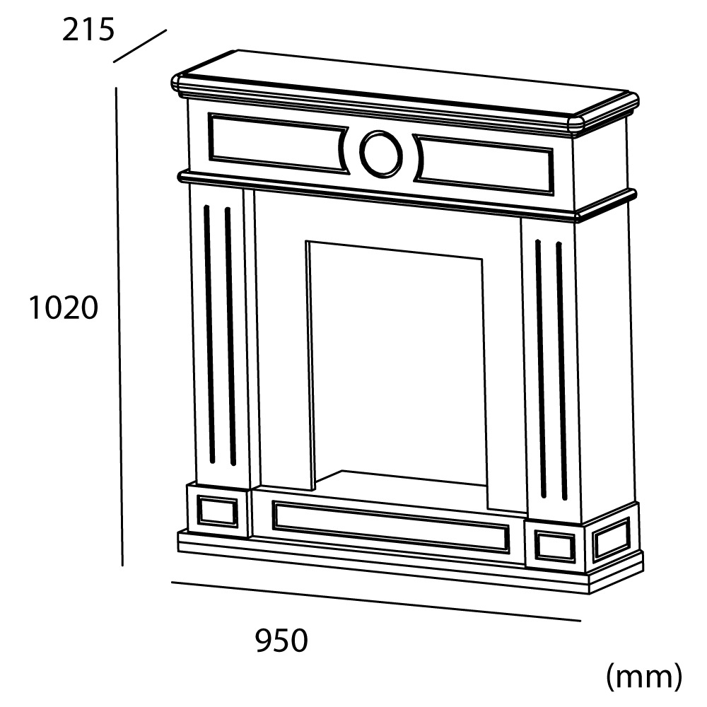 Chimenea Blanca Para Decorar