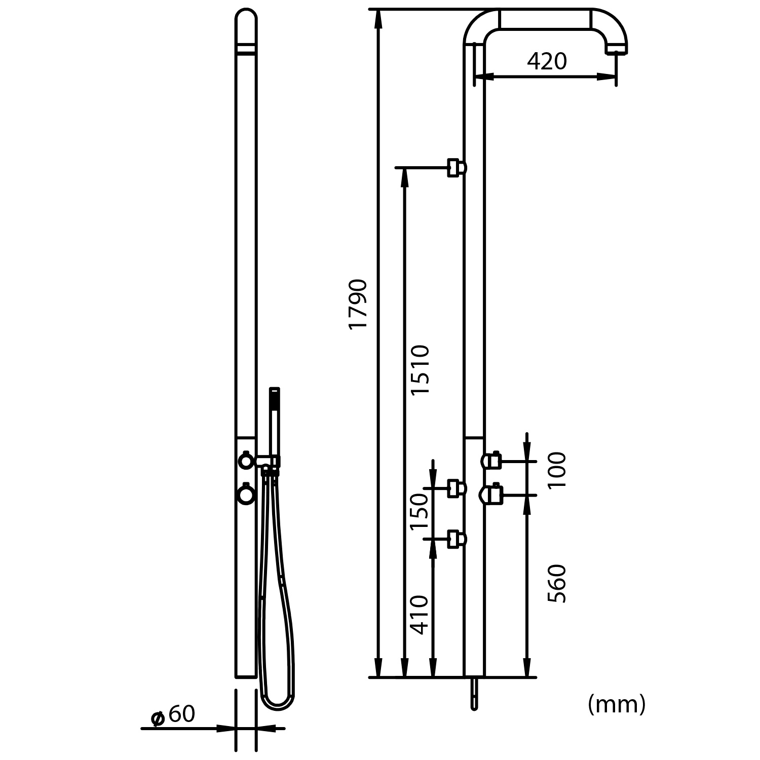 Outdoor Wall Shower