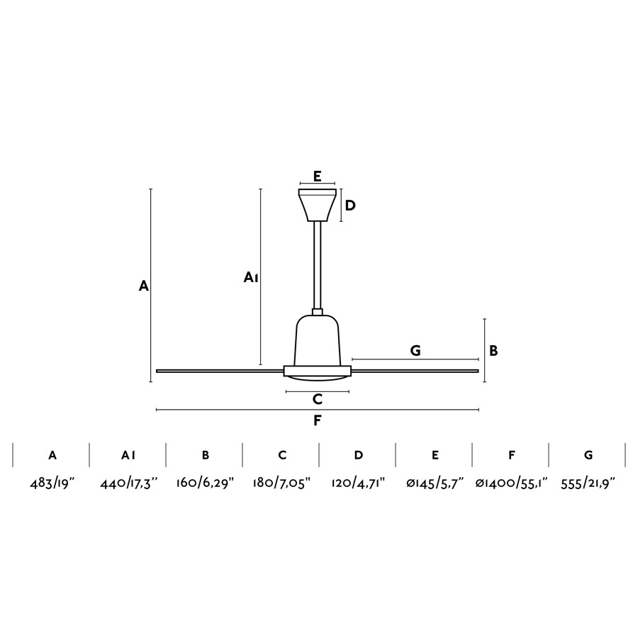 Ceiling Fan Metal 33001
