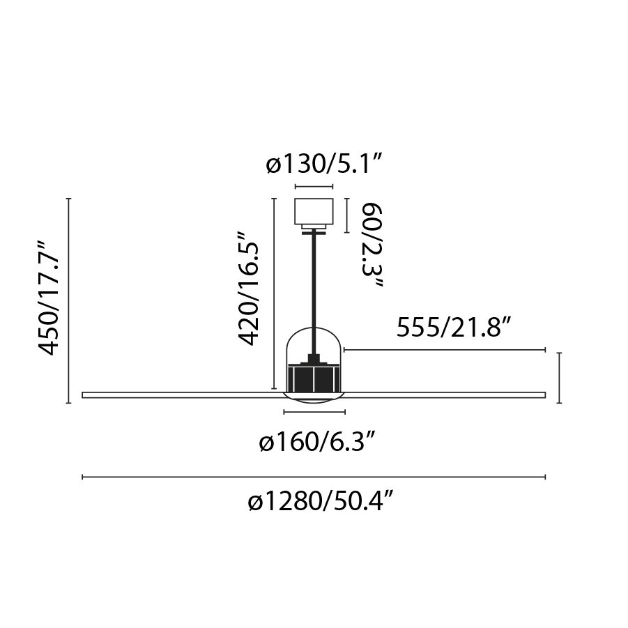 Messing Dekoventilator Ohne Licht