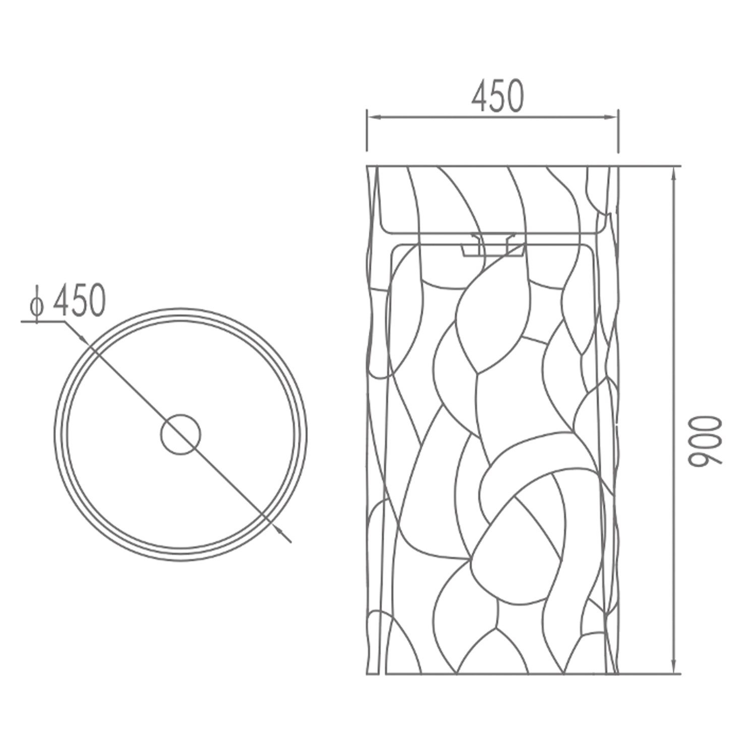 Lavabo de suelo Sined Zefiro Blanco