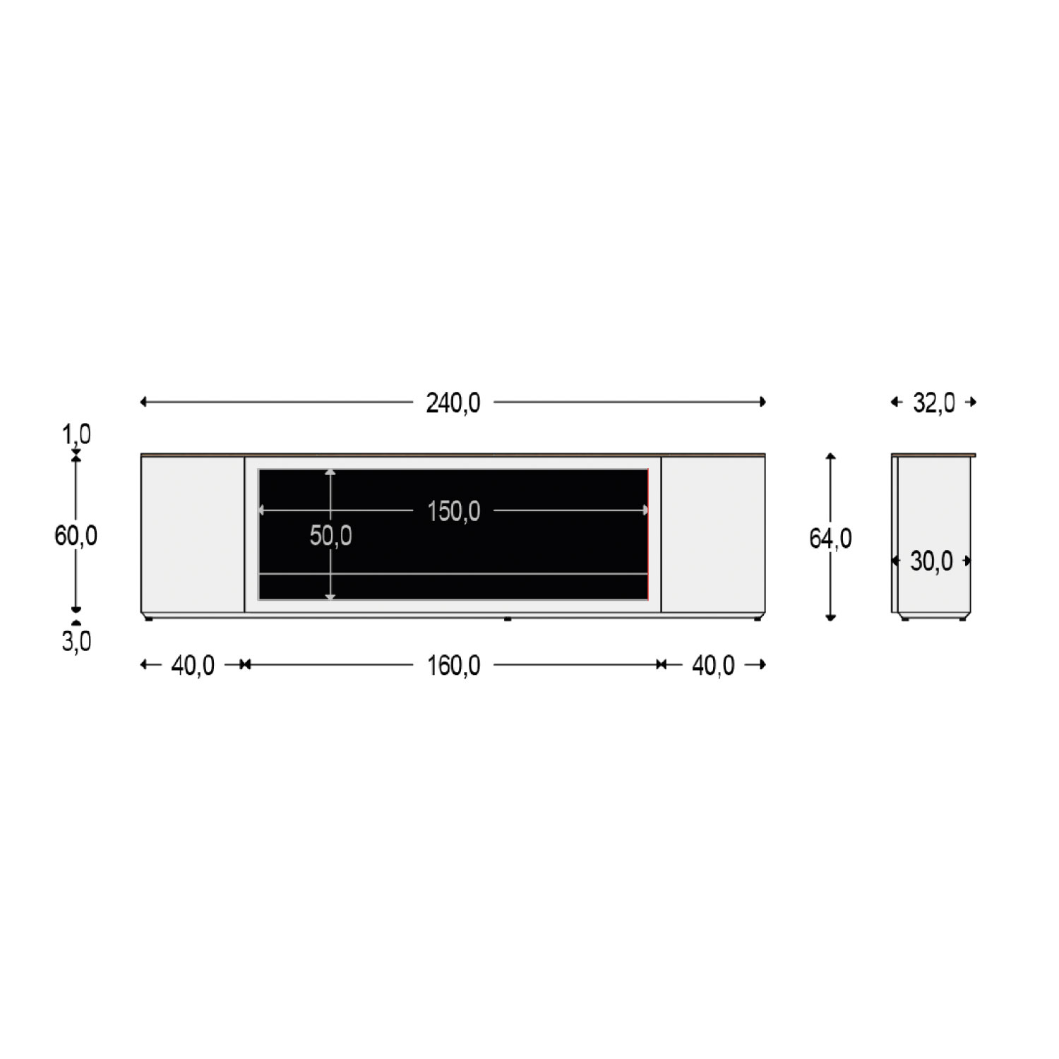 Elektrokamin Schrank