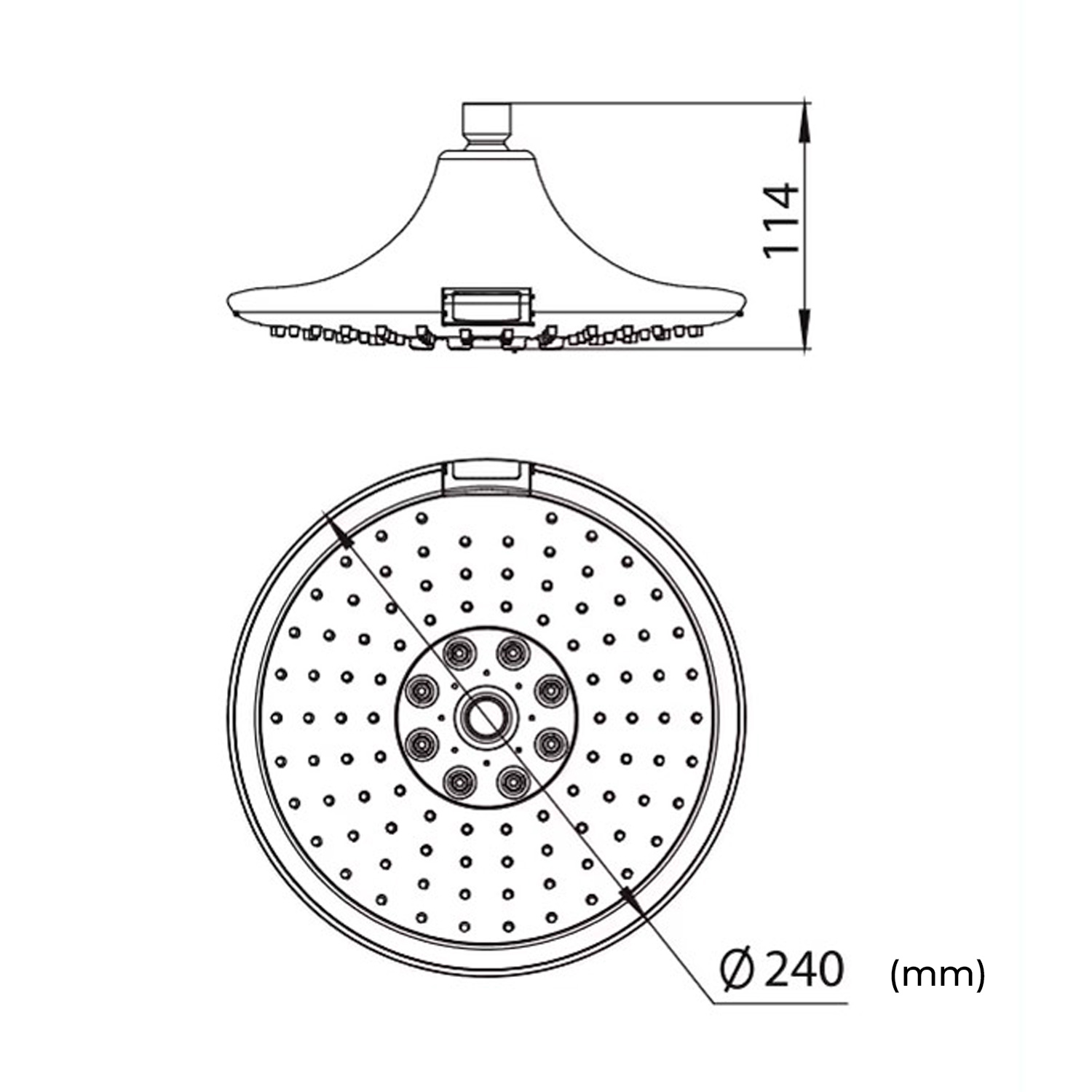 Soffione Doccia Con Led e 3 Getti