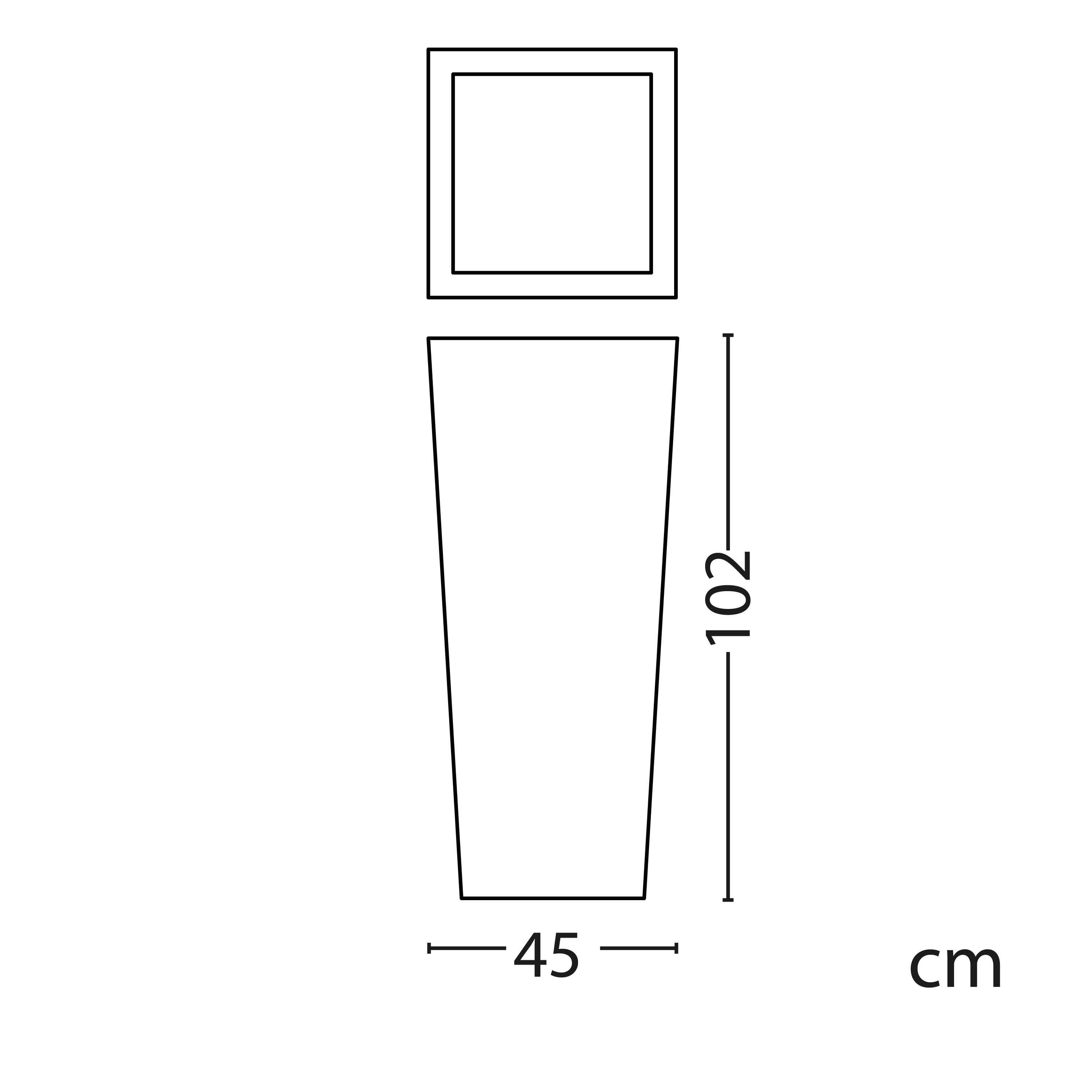 Vase Aus Leuchtendem Polyethylen