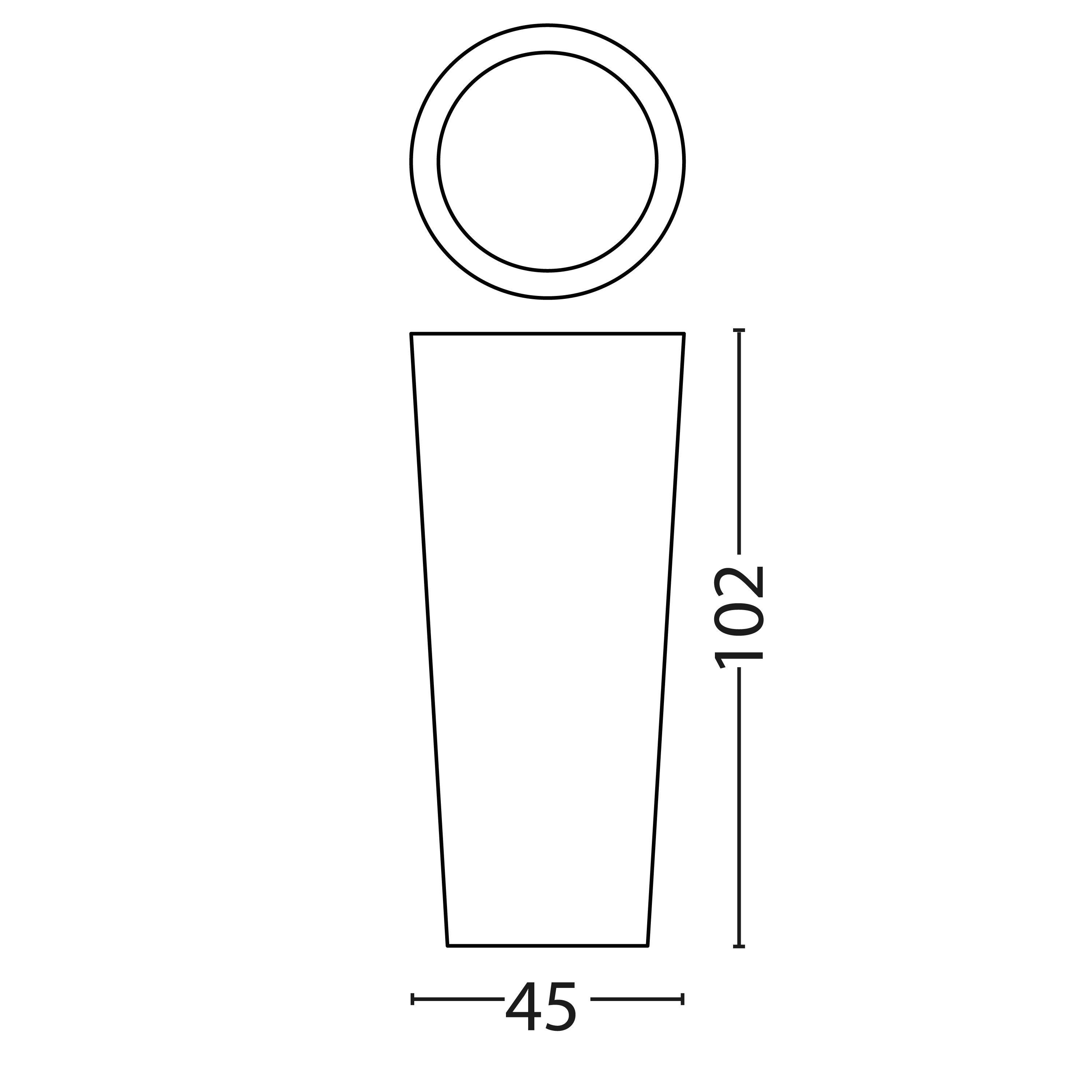 Runde Vase Aus Leuchtendem Polyethylen