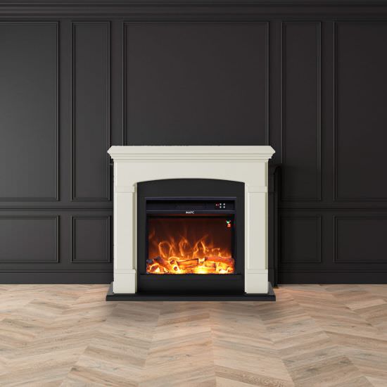 MPC  Cream White Floor Standing Fireplace is a product on offer at the best price