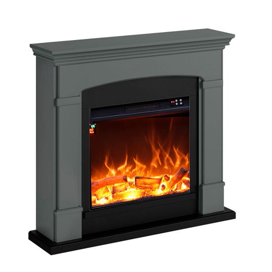 MPC  Dark Gray Floor Fireplace is a product on offer at the best price