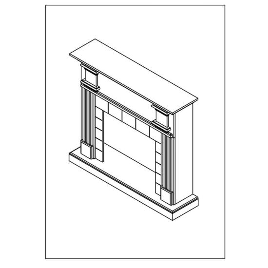 MPC  Gray Fireplace Frame is a product on offer at the best price