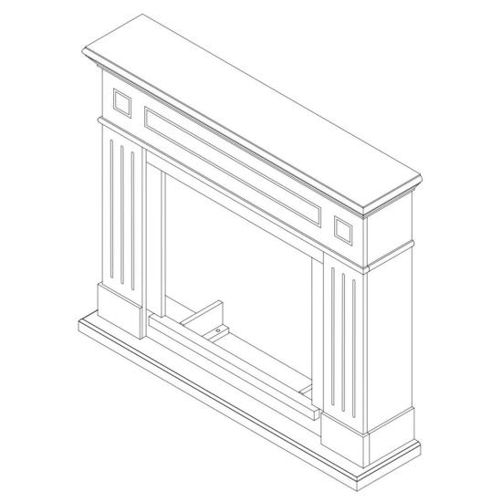 SINED  Cornice Caminetti Pienza Blu Turchese  un prodotto in offerta al miglior prezzo online