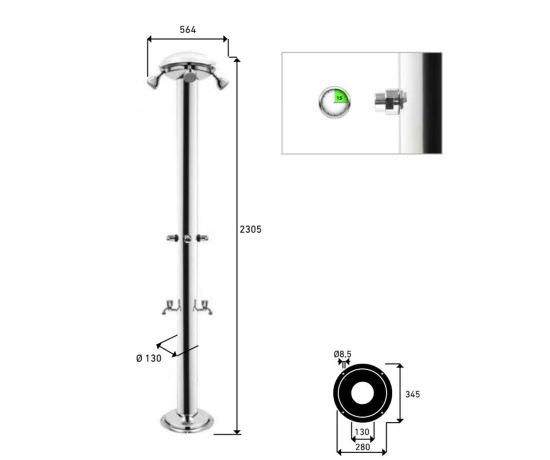 ATI  Multi Timed Outdoor Shower is a product on offer at the best price