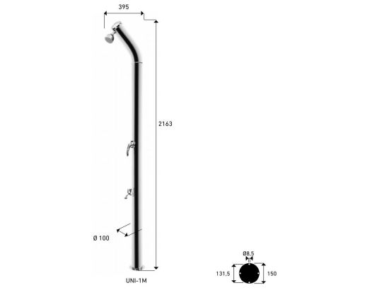 ATI  Doccia In Acciaio Inox Con Miscelatore  un prodotto in offerta al miglior prezzo online